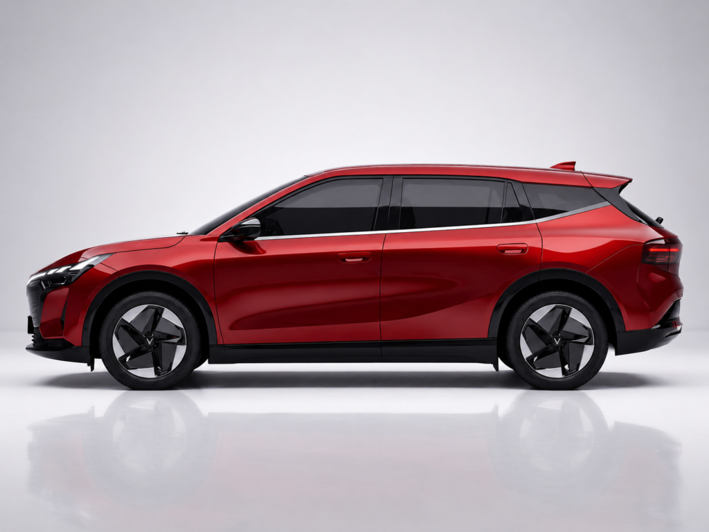 Vinfast VF8 Second Generation side view revealed in Vietnam