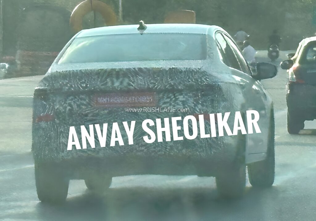 2026 Skoda Slavia facelift Spied for the First Time