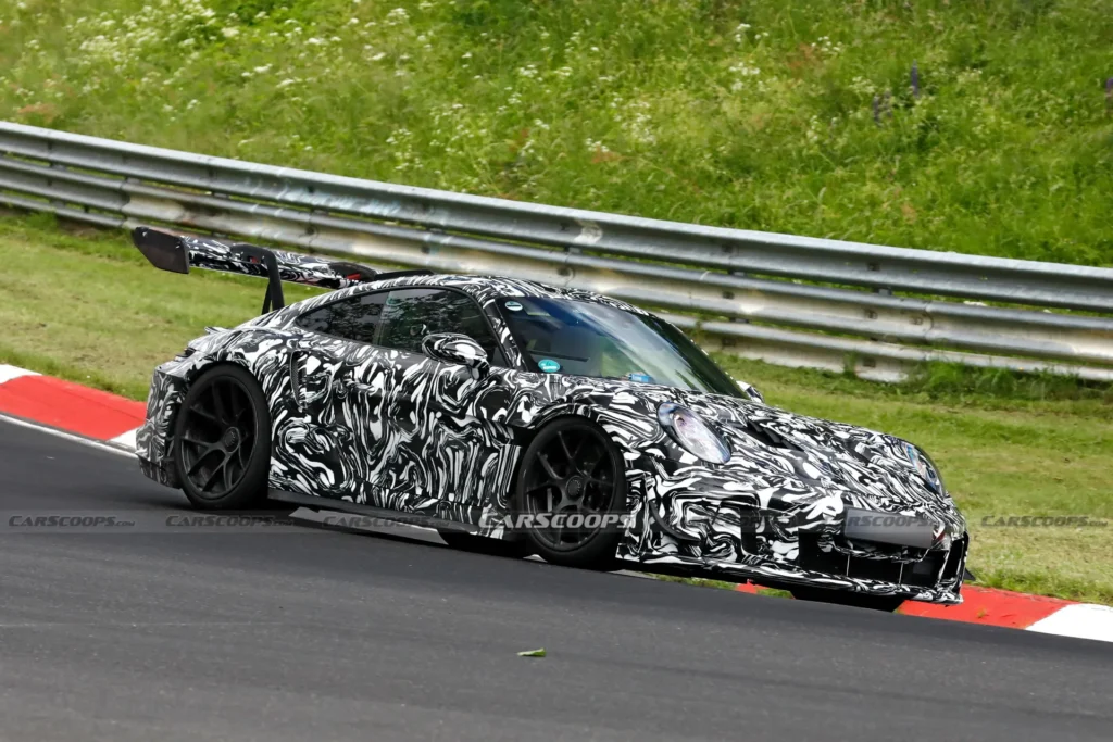 Brutal New Porsche 911 GT3 RS Facelift Spied With Possible Hybrid Power